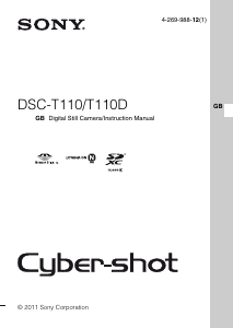 Manual Sony Cyber-shot DSC-T110D Digital Camera