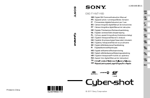 Käyttöohje Sony Cyber-shot DSC-T110D Digitaalikamera