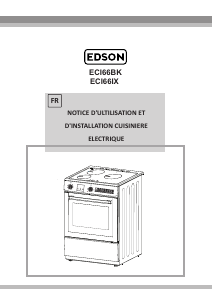 Mode d’emploi Edson ECI66BK Cuisinière