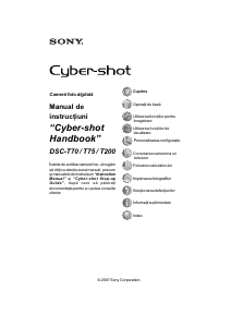 Manual Sony Cyber-shot DSC-T200 Cameră digitală