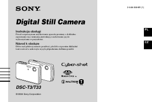 Manuál Sony Cyber-shot DSC-T3 Digitální fotoaparát
