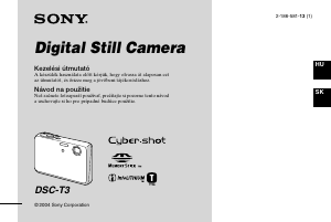 Návod Sony Cyber-shot DSC-T3 Digitálna kamera