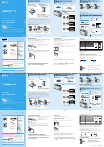 Mode d’emploi Sony Cyber-shot DSC-T30 Appareil photo numérique