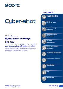 Käyttöohje Sony Cyber-shot DSC-T300 Digitaalikamera