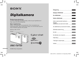 Brugsanvisning Sony Cyber-shot DSC-T33 Digitalkamera