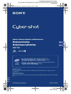 Bruksanvisning Sony Cyber-shot DSC-T50 Digitalkamera