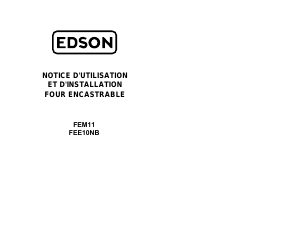 Mode d’emploi Edson FEM11 Four