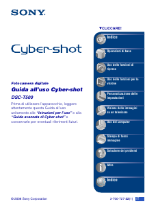 Manuale Sony Cyber-shot DSC-T500 Fotocamera digitale