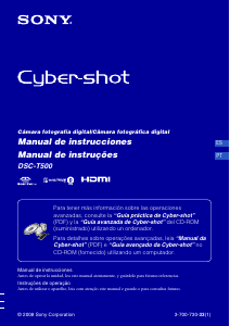 Manual Sony Cyber-shot DSC-T500 Câmara digital
