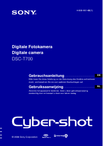 Bedienungsanleitung Sony Cyber-shot DSC-T700 Digitalkamera