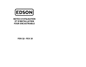 Mode d’emploi Edson FEX10 Four