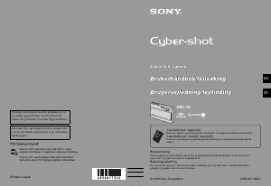 Bruksanvisning Sony Cyber-shot DSC-T9 Digitalkamera