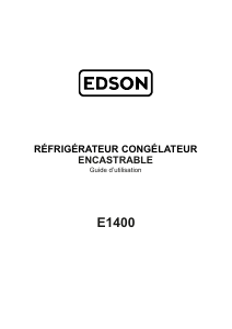 Mode d’emploi Edson E1400 Réfrigérateur combiné