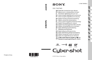 Käyttöohje Sony Cyber-shot DSC-T99D Digitaalikamera