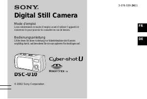 Mode d’emploi Sony Cyber-shot DSC-U10 Appareil photo numérique