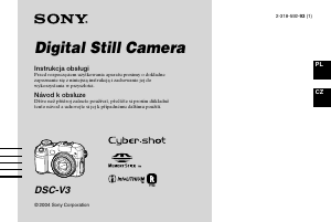 Manuál Sony Cyber-shot DSC-V3 Digitální fotoaparát