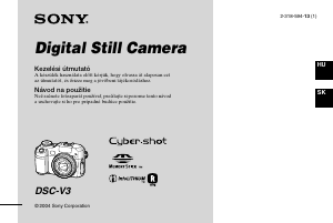 Návod Sony Cyber-shot DSC-V3 Digitálna kamera