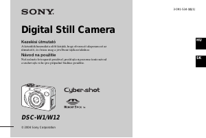 Návod Sony Cyber-shot DSC-W1 Digitálna kamera