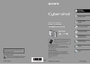 Manual Sony Cyber-shot DSC-W100 Digital Camera
