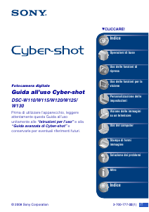 Manuale Sony Cyber-shot DSC-W115 Fotocamera digitale