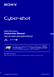 Manual Sony Cyber-shot DSC-W120 Digital Camera