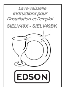 Mode d’emploi Edson SIELV49BK Lave-vaisselle