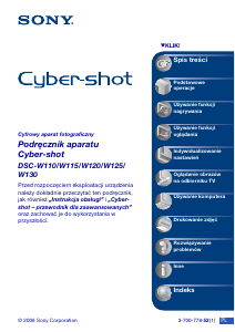 Instrukcja Sony Cyber-shot DSC-W120 Aparat cyfrowy