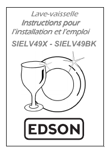 Mode d’emploi Edson SIELV49X Lave-vaisselle