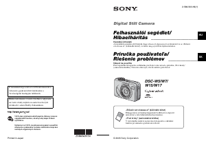 Návod Sony Cyber-shot DSC-W17 Digitálna kamera