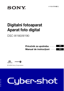 Priručnik Sony Cyber-shot DSC-W180 Digitalni fotoaparat