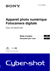 Manuale Sony Cyber-shot DSC-W190 Fotocamera digitale