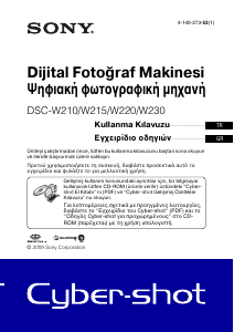 Kullanım kılavuzu Sony Cyber-shot DSC-W210 Dijital kamera