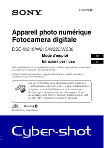 Manuale Sony Cyber-shot DSC-W210 Fotocamera digitale