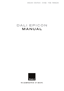 Manual Dali Epicon 2 Speaker