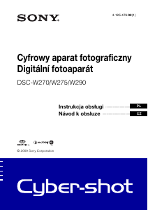 Instrukcja Sony Cyber-shot DSC-W270 Aparat cyfrowy