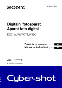 Priručnik Sony Cyber-shot DSC-W275 Digitalni fotoaparat