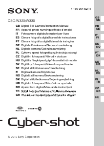 Manual Sony Cyber-shot DSC-W320 Câmara digital