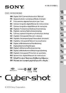 Manual de uso Sony Cyber-shot DSC-W360 Cámara digital