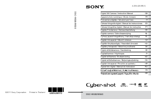 Návod Sony Cyber-shot DSC-W550 Digitálna kamera