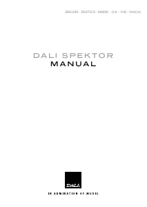 Manual Dali Spektor 1 Speaker