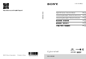 사용 설명서 소니 Cyber-shot DSC-WX300 디지털 카메라