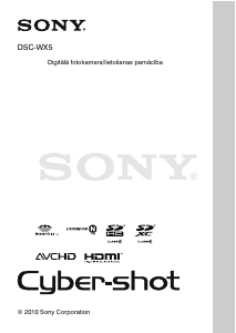 Rokasgrāmata Sony Cyber-shot DSC-WX5 Digitālā kamera