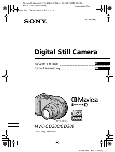 Manuale Sony MVC-CD300 Fotocamera digitale