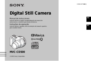 Manual Sony MVC-CD500 Câmara digital