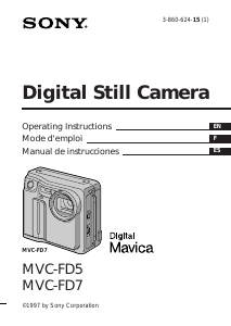 Mode d’emploi Sony MVC-FD7 Appareil photo numérique