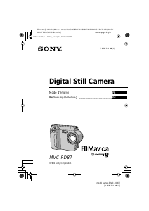 Bedienungsanleitung Sony MVC-FD87 Digitalkamera