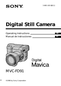 Manual Sony MVC-FD91 Digital Camera