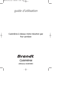 Mode d’emploi Brandt KI365WE1 Cuisinière