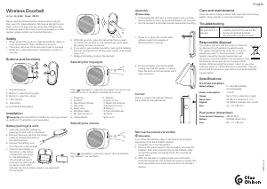 Manual Clas Ohlson 98232 Doorbell