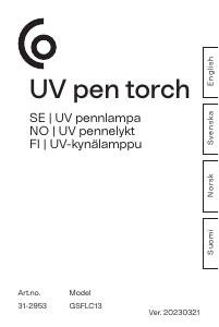 Handleiding Clas Ohlson GSFLC13 Zaklamp